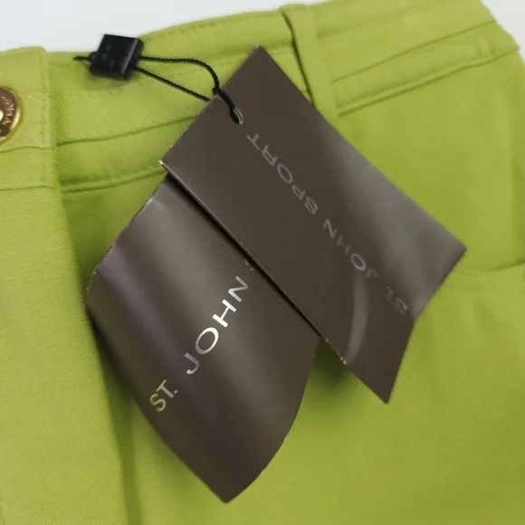 New St. John Green Classic 5 Pocket Marie Sport Slight Flare Women's Pan… - Picture 5 of 16